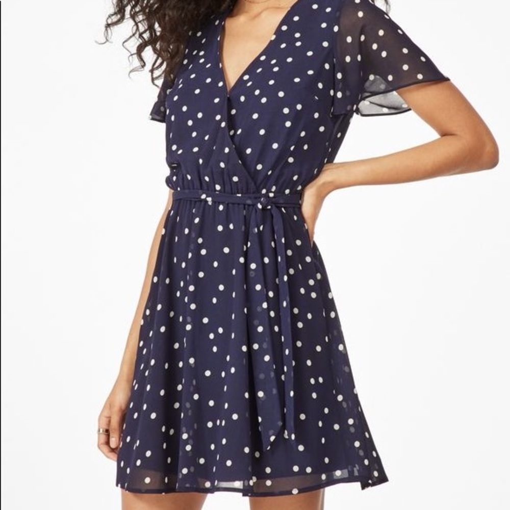 Flutter Sleeve Chiffon Dress